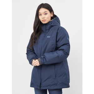 Пуховик Jack Wolfskin North Ice Parka W 1112221-1910 L Темно-синій (4060477277301) надійний