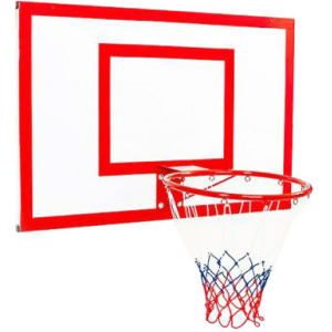 Баскетбольный щит Newt Jordan с кольцом и сеткой 1200 х 900 мм (NE-MBAS-3-450G) лучшая модель в Виннице