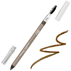 Водостійкий олівець для брів Eye Care лінія Eye Make Up призначений для корекції форми та кольору брів сіро-коричневий 1.2 г (3532662000342)