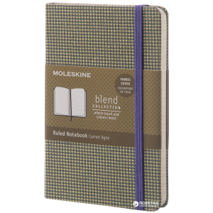 Записная книга Moleskine Blend 9 х 14 см 192 страницы в линейку Зелёная Канва (8051272893526) лучшая модель в Виннице