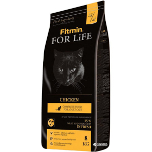 Сухой корм для кошек Fitmin Cat For Life Chicken - 8 кг (8595237014842) лучшая модель в Виннице