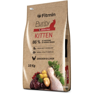 Сухий корм для кішок Fitmin Cat Purity Kitten - 10 кг (8595237013449) рейтинг