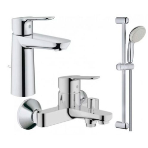 Набор смесителей для ванны Grohe BauEdge M 3в1 123367M (23758000+32820000+27598001) рейтинг