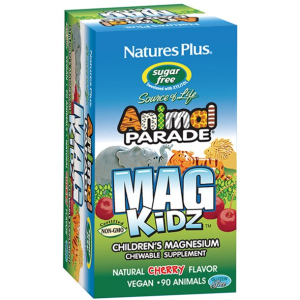 Минералы Natures Plus Animal Parade Mag Kidz магний Вишня 90 жевательных таблеток (97467299429) лучшая модель в Виннице