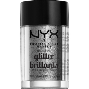 Гліттер NYX Professional Makeup Face &amp; Body Glitter 10 Silver 2.5 г (800897846824) краща модель в Вінниці