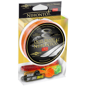 купити Шнур Mikado Nihonto 8 Octa Braid 150 м 0.10 мм 7.75 кг Orange (Z24O-010)