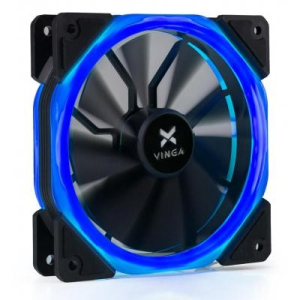 Кулер для корпусу Vinga LED fan-02 blue ТОП в Вінниці