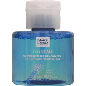 Міцелярний розчин MartiDerm Essentials Micellar Solution Cleanser 3in1 Очищаючий 300 мл (8437000435860) ТОП в Вінниці