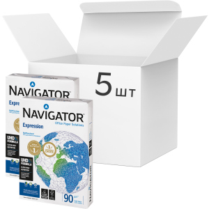 Набор бумаги Navigator Expression А4 90 г/м² класс А 2500 листов Белой (5602024005006) надежный