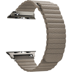 Ремінець Promate Lavish-42 для Apple Watch 42-44 мм 1/2/3/4/5/6/SE Beige (lavish-42.beige) краща модель в Вінниці