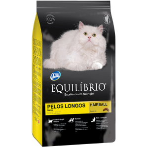 Сухий корм для дорослих довгошерстих котів Equilibrio Cat Adult Long Hair з куркою та рибою 15 кг (857848113559) краща модель в Вінниці