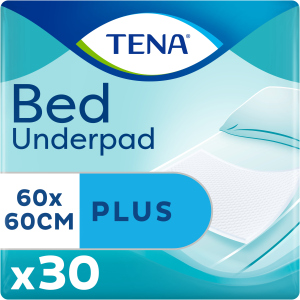 Одноразові пелюшки, що вбирають Tena Bed Plus 60x60 см 30 шт (7322540800746)