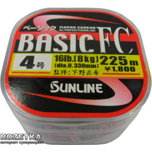 Лісочка Sunline Basic FC 225 м #4/0.33 мм 8 кг (16580100) ТОП в Вінниці