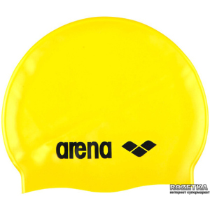 хорошая модель Шапочка для плавания Arena Classic Silicone 91662-35 Yellow (3468334550498)