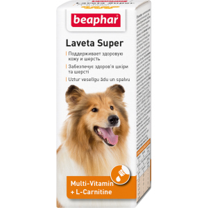 Рідкі вітаміни Beaphar Laveta Super for dogs для вовни собак 50 мл (12554) (8711231125548) в Вінниці