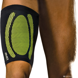 Бандаж стегна Select Compression Thigh Support 6350 XL Чорно-зелений (5703543120468) краща модель в Вінниці