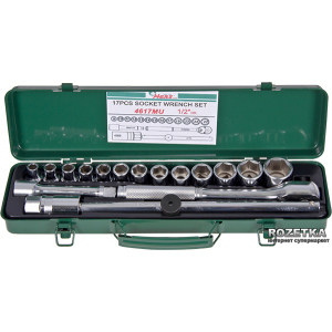 Набор ключей и насадок торцевых Hans Tools 1/2" 9-27 мм 17 предметов (4617MU) рейтинг
