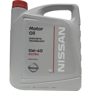 Моторна олія Nissan Motor Oil 5W-40 5 л (KE900-90042) краща модель в Вінниці