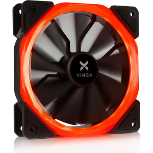 Кулер для корпусу Vinga LED fan-01 red