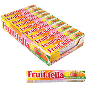 Упаковка жувальних цукерок Fruit-tella Асорті 20 шт x 41 г (87108620_8710800958686)