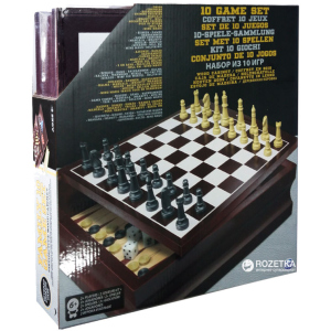 Набор в деревянной коробке Spin Master Games 10 классических игр (SM98376/6033153)