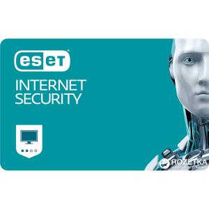 Антивірус ESET Internet Security (2 ПК) ліцензія на 1 рік Базова (електронний ключ у конверті) в Вінниці