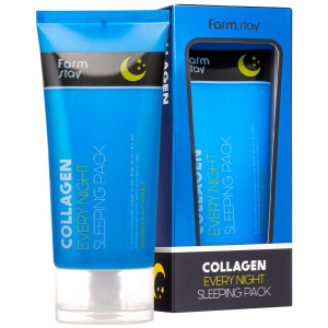 Ночная маска для лица FarmStay Collagen Every Night Sleeping Pack с коллагеном 120 мл (8809639172452) ТОП в Виннице