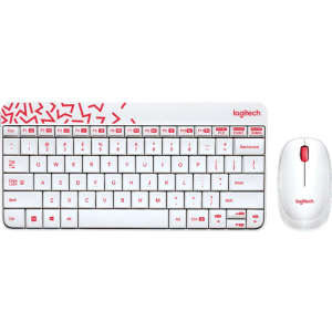 Комплект беспроводной Logitech MK240 Nano White RUS (920-008212) в Виннице