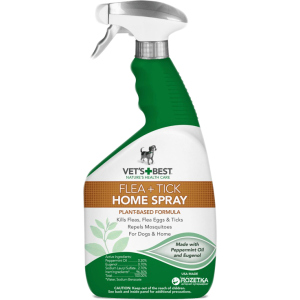 хороша модель Спрей VET`S BEST Natural Flea &amp; Tick Home Spray від бліх, кліщів та москітів для собак та дому 945 мл (vb10348)