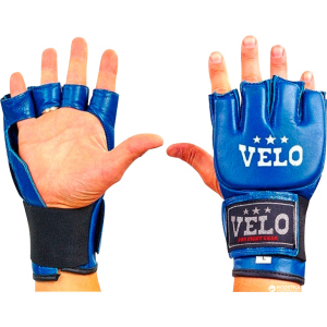 Рукавички для змішаних єдиноборств MMA Velo XL Blue (4024ULIZ-XL) краща модель в Вінниці