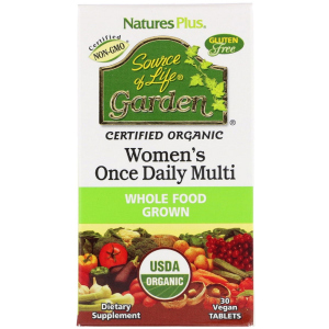 Вітаміни Nature's Plus Source of Life Garden Naturally Therapeutic Women's Once Daily Multi 30 таблеток (97467307476) краща модель в Вінниці