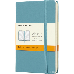 Нотатник Moleskine Classic 9 х 14 см 192 сторінки в лінійку Океанський синій (8058341715246) в Вінниці