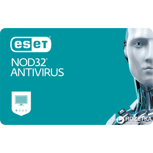 Антивирус ESET NOD32 Antivirus (5 ПК) лицензия на 12 месяцев Базовая / на 20 месяцев Продление (электронный ключ в конверте) лучшая модель в Виннице