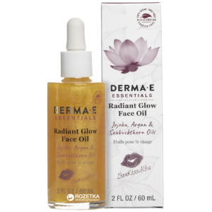 Засіб для блиску шкіри обличчя Derma E з оліями жожоба аргани та обліпихи Radiant Glow Derma E &amp; Sun Kiss Alba 60 мл (030985014006) рейтинг
