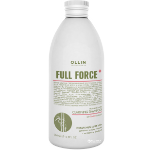 Очищающий шампунь для волос и кожи головы Ollin Professional Ollin Full Force с экстрактом бамбука 300 мл (4620753725614) ТОП в Виннице