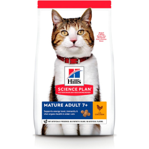 Сухий корм для літніх кішок старше 7 років Hill's Science Plan Feline Mature Adult 7+ з куркою - 3 кг в Вінниці