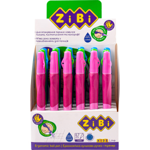 Набір кулькових ручок ZiBi Синіх для шульги 0.7 мм Корпус асорті 18 шт (ZB.2001-01) краща модель в Вінниці