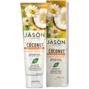 Зубна паста Jason Загоює з олією кокосу Simply Coconut 119 г (078522014966) в Вінниці