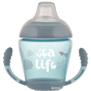 Кружка Canpol babies непроливайка с мягким силиконовым носиком Sea Life серая 230 мл (56/501_grey) в Виннице