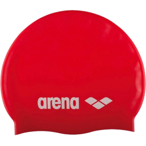 Шапочка для плавания Arena Classic Silicone 91662-044 Red-white (3468335686042)