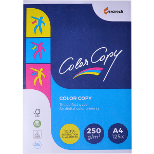 Бумага офисная Color Copy A4 250 г/м2 125 листов Белая (A4.200.CC) рейтинг