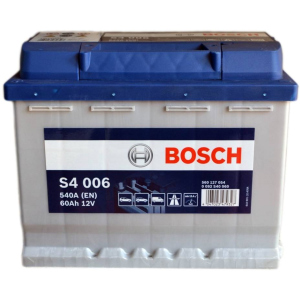 Автомобильный аккумулятор Bosch 60Аh (+/-) S4006 (540EN) (0 092 S40 060) лучшая модель в Виннице