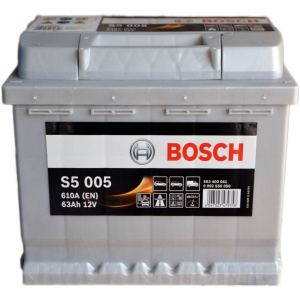 Автомобільний акумулятор Bosch 63Аh Єв (-/+) S5005 (610EN) (0 092 S50 050) в Вінниці