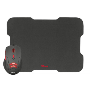 Мишка Trust Ziva Gaming mouse with Mouse pad (21963) краща модель в Вінниці