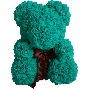 М'яка іграшка UFT Bear Flowers Ведмедик з троянд Turquoise 27 см (BB3) (4820176249104) в Вінниці