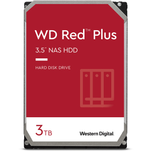 Жесткий диск Western Digital Red Plus 3TB 5400rpm 128МB WD30EFZX 3.5 SATA III надежный