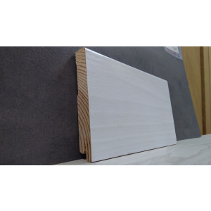 Плінтус дерев'яний шпонований Kluchuk White Plinth Модерн 120х19х2200 Білий KLW07 в Вінниці