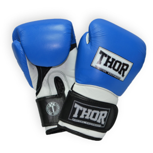 Перчатки боксерские Thor Pro King (PU) 14 унций Blue/White/Black (8041/03(PU) B/Wh/Bl 14 oz.) в Виннице