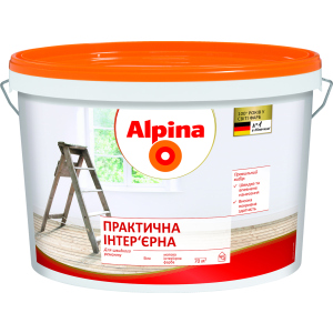 Краска интерьерная Alpina "Практичная" 3.5 кг Белая (930244) ТОП в Виннице