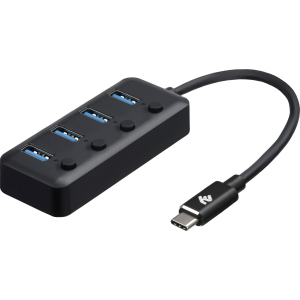 USB-хаб 2E Type-C на 4-USB3.0 25 см (2E-W1406) краща модель в Вінниці